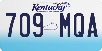 KY license plate 709MQA