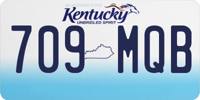 KY license plate 709MQB