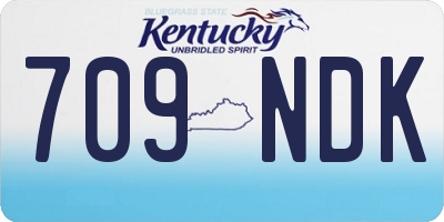 KY license plate 709NDK