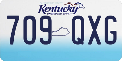 KY license plate 709QXG