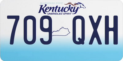 KY license plate 709QXH
