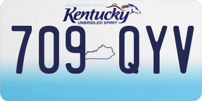 KY license plate 709QYV