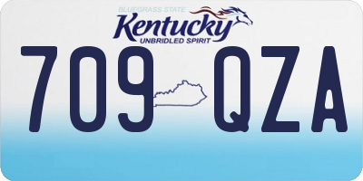 KY license plate 709QZA