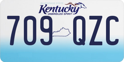 KY license plate 709QZC
