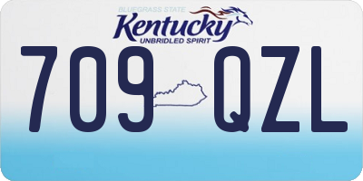 KY license plate 709QZL