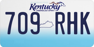 KY license plate 709RHK