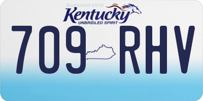 KY license plate 709RHV