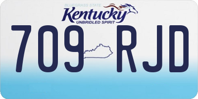 KY license plate 709RJD