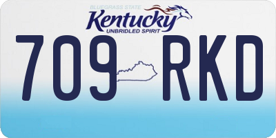 KY license plate 709RKD