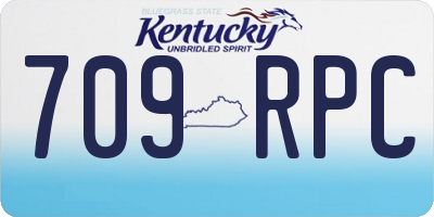 KY license plate 709RPC