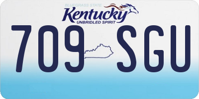 KY license plate 709SGU
