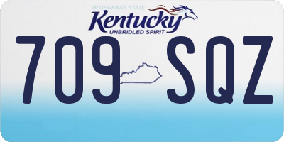 KY license plate 709SQZ