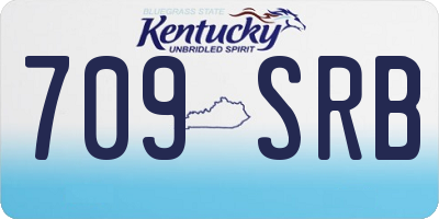 KY license plate 709SRB