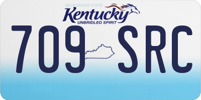 KY license plate 709SRC