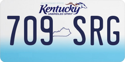 KY license plate 709SRG