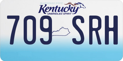 KY license plate 709SRH