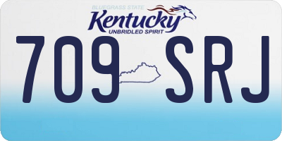 KY license plate 709SRJ