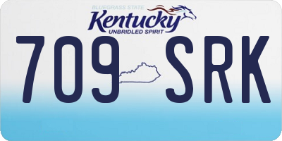 KY license plate 709SRK