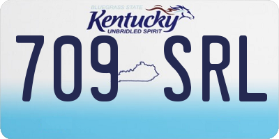 KY license plate 709SRL
