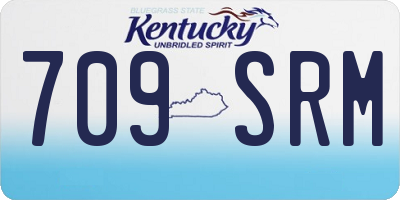 KY license plate 709SRM