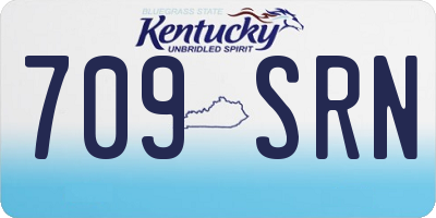 KY license plate 709SRN