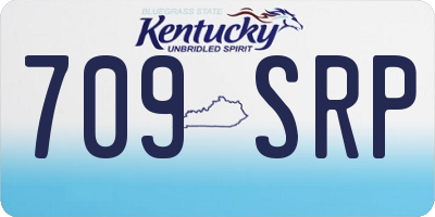 KY license plate 709SRP