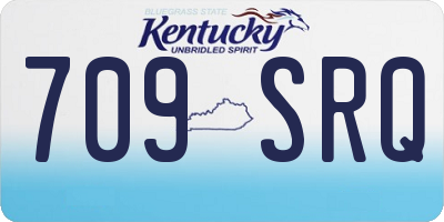 KY license plate 709SRQ