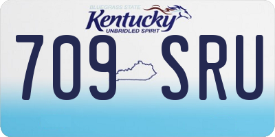 KY license plate 709SRU