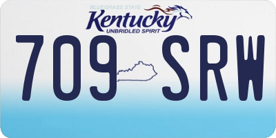 KY license plate 709SRW
