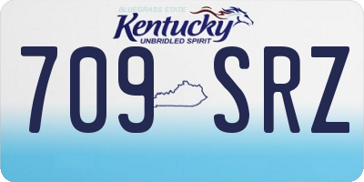 KY license plate 709SRZ