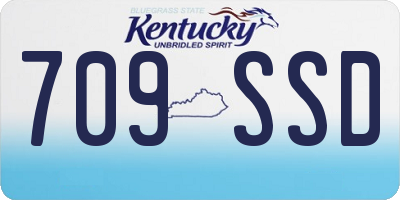 KY license plate 709SSD