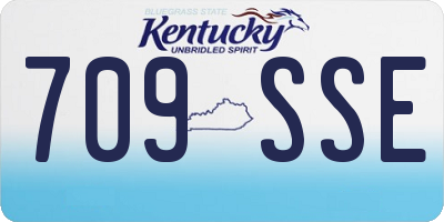 KY license plate 709SSE