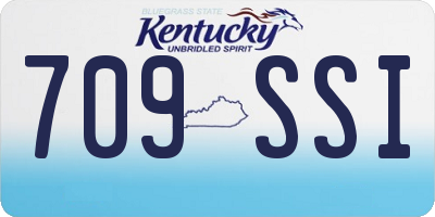 KY license plate 709SSI