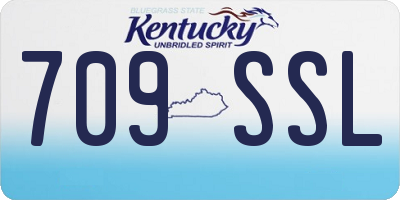 KY license plate 709SSL