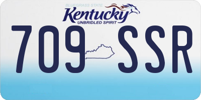 KY license plate 709SSR