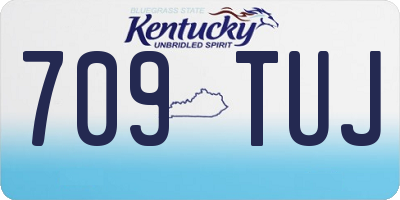 KY license plate 709TUJ