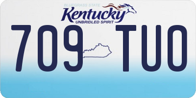 KY license plate 709TUO