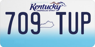KY license plate 709TUP