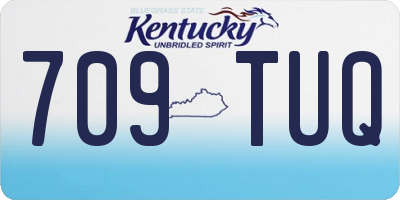 KY license plate 709TUQ