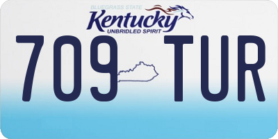 KY license plate 709TUR