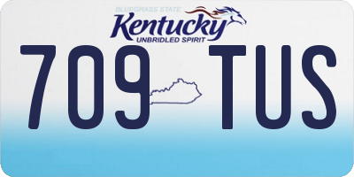 KY license plate 709TUS
