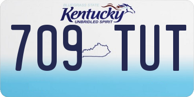 KY license plate 709TUT