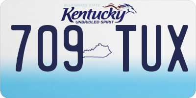 KY license plate 709TUX