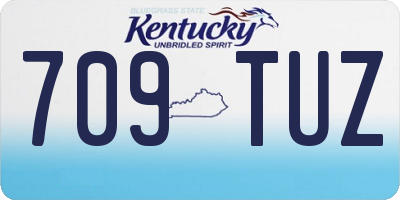 KY license plate 709TUZ