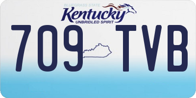 KY license plate 709TVB