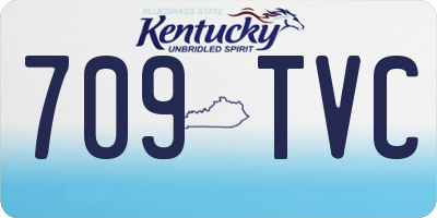 KY license plate 709TVC