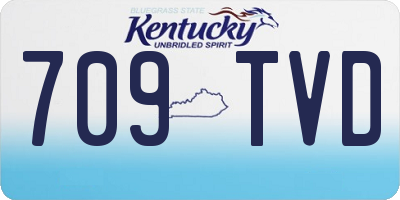 KY license plate 709TVD