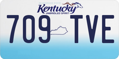 KY license plate 709TVE