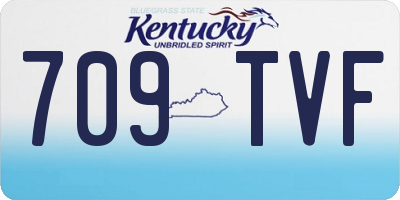 KY license plate 709TVF