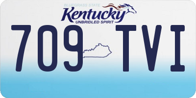 KY license plate 709TVI